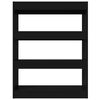 vidaXL Estanter&iacute;a/divisor madera contrachapada negro 80x30x103 cm