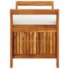 vidaXL Banco almacenaje jard&iacute;n con coj&iacute;n madera maciza de acacia 91 cm