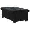 vidaXL Sofá cama Negro 194 x 67 x 82 cm Terciopelo