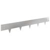 vidaXL Borde de C&eacute;sped 10 pcs 100 x 15 cm Acero Plateado