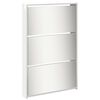 vidaXL Mueble zapatero y espejo 5 niveles blanco brillo 63x17x169,5 cm