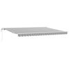 vidaXL Toldo retr&aacute;ctil autom&aacute;tico gris antracita y blanco 450x300 cm