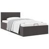 vidaXL Cama canap&eacute; hidr&aacute;ulica almacenaje tela gris oscuro 100x200 cm
