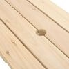 vidaXL Mesa de picnic para 4 ni&ntilde;os agujero para sombrilla madera abeto