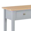 vidaXL Mesa consola tocador de madera gris 79x30x74 cm