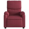 vidaXL Sill&oacute;n de masaje reclinable el&eacute;ctrico tela rojo tinto