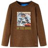vidaXL Camiseta infantil de manga larga color co&ntilde;ac m&eacute;lange 116