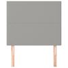 vidaXL Cabecero de cama gris claro 80x5x118/128 cm Tela