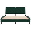 vidaXL Estructura cama sin colch&oacute;n terciopelo verde oscuro 120x200 cm