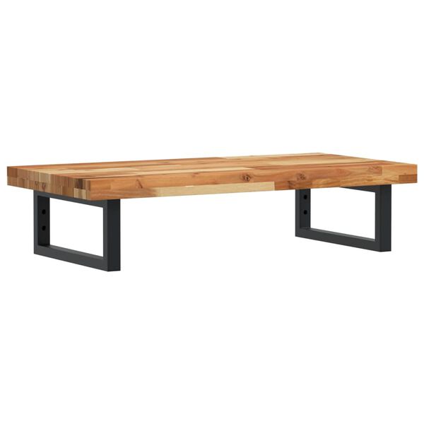 vidaXL Estante de lavabo de pared acero y madera maciza de acacia