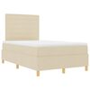 vidaXL Cama tipo Box Spring con colch&oacute;n Crema 120 x 190 cm tela