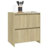 vidaXL Aparador de madera contrachapada roble Sonoma 70x41x75 cm