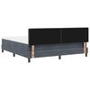 vidaXL Cama tipo Box Spring Gris oscuro 180 x 200 cm Terciopelo