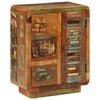 vidaXL Aparador con 3 cajones de madera maciza reciclada 55x30x70 cm