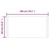 vidaXL Espejo de ba&ntilde;o con LED 100x60 cm
