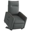 vidaXL Sill&oacute;n el&eacute;ctrico reclinable elevable de tela gris oscuro
