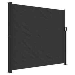 vidaXL Toldo lateral retr&aacute;ctil negro 180x300 cm