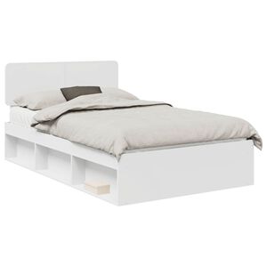 vidaXL Estructura de cama 135 x 190 cm Madera de pino macizo
