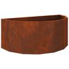 vidaXL Jardinera Oxidado 90 x 45 x 35 cm Acero autopatinable