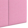 vidaXL Cabecera Colgante Montaje en la pared Rosa 90 x 55 x 5 cm tela