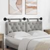 vidaXL Cabecera Colgante Gris Claro 150 x 55 x 7 cm Terciopelo