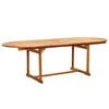 vidaXL Juego comedor de jard&iacute;n 9 pzas madera maciza acacia y textileno