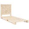 vidaXL Estructura de cama con cabecero madera maciza de pino 90x200 cm