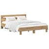 vidaXL Estructura de cama Roble artisan 140 x 190 cm