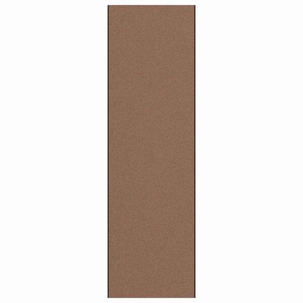 vidaXL Felpudo Otro Marr&oacute;n y Negro 120 x 400 cm Polipropileno y vinilo