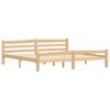 vidaXL Estructura de cama sin colch&oacute;n madera maciza de pino 200x200 cm