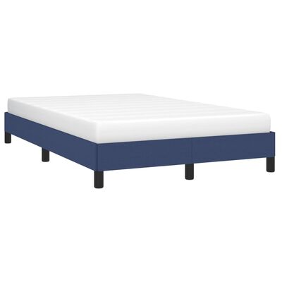 vidaXL Estructura de cama tela azul 120x190 cm