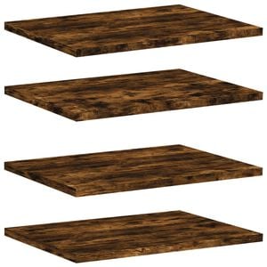 vidaXL Estantes pared 4 uds madera ingenier&iacute;a roble humo 40x30x1,5 cm