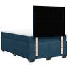 vidaXL Cama box spring con colch&oacute;n terciopelo azul 120x200 cm