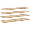 vidaXL Estantes flotantes 4 uds madera acacia sin tratar 160x40x2 cm