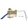 vidaXL Parque infantil de exterior madera de pino impregnada