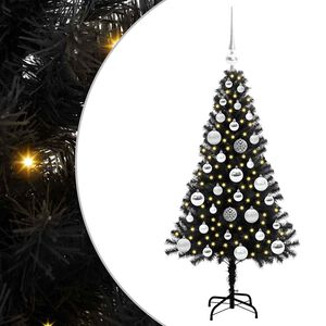 vidaXL &Aacute;rbol de Navidad Negro 120 cm PVC