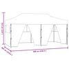 vidaXL Carpa de Fiesta Antracita 291 x 580 x 315 cm Tela Oxford
