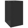 vidaXL Caja de Basura Caja Negro 65 x 80 x 115 cm Polietileno