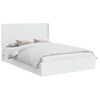 vidaXL Estructura de cama con almacenamiento y cabecero Blanco