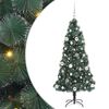 vidaXL &Aacute;rbol de Navidad Artificial Pre-iluminado con Juego de Bolas