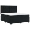 vidaXL Cama box spring con colch&oacute;n Negro 140 x 190 cm Terciopelo