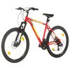 vidaXL Bicicleta montaña 21 velocidades 27,5 pulgadas rueda 42 cm rojo
