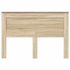 vidaXL Cabecero con cabecera Roble Sonoma 150 cm Madera contrachapada