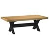 vidaXL Mesa de centro NOAIN patas en X madera maciza pino 120x60x40 cm