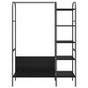 vidaXL Perchero para ropa Negro 120 x 44 x 160 cm Madera de ingeniería