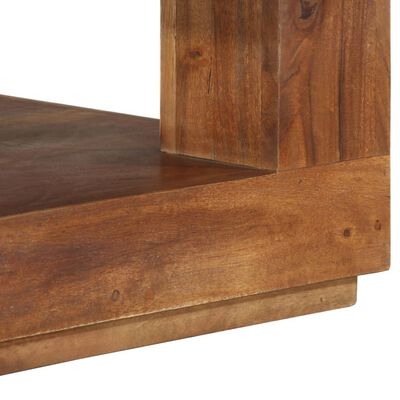 vidaXL Mesa de centro de madera maciza de acacia 45x45x40 cm
