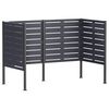 vidaXL Pantalla para contenedor de basura 167 x 85 x 113 cm Acero