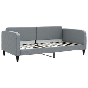 vidaXL Sof&aacute; cama de tela gris claro 100x190 cm