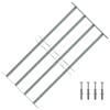 vidaXL Reja de seguridad ajustable ventana con 4 barras 700-1050 mm