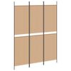 vidaXL Biombo de 3 Paneles Beige 150 x 200 cm Tela